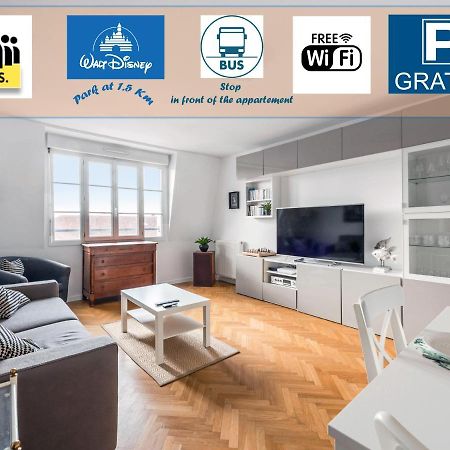 Appartement Familial Disney Val D'Europe La Vallee, Wifi Et Parking Serris Ngoại thất bức ảnh